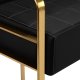 Activeshop Gabbiano Sofa do poczekalni Avila złoto czarna 3