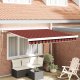 vidaXL Ręczna markiza rozsuwana pomarańczowo-brązowa 300x250 cm 1