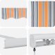 vidaXL Ręczna markiza chowana w paski wielokolorowa 350x250 cm 7
