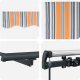vidaXL Manualna markiza chowana w paski wielokolorowa 400x300 cm 4
