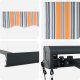vidaXL Automatyczna markiza chowana w paski wielokolorowe 400x300 cm 5