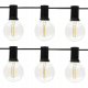 GIRLANDY LED OGRODOWA NA LAMPKI ŚWIETLNA SOLARNA ŻARÓWKA WODOSZCZELNA ŁAŃCUCH 10M 5