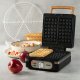 DOMO DO9275W Gofrownica, 1400W, 2 duże gofry, regulacja temperatury, czarna 4
