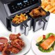 FRYTKOWNICA BEZTŁUSZCZOWA AIR FRYER ELDOM PODWÓJNA 9L DWUKOMOROWA+SUSZARKA 7