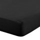Prześcieradło z gumką Basic 100x200 +30 cm bawełna czarne 3