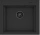 Zlew. SIROS (57x51,5) 1B Black Edition + Bateria SERINA 1
