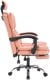 Fotel ergonomiczny biurowy obrotowy z podnókiem róowy Office 3
