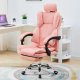 Fotel ergonomiczny biurowy obrotowy z podnókiem róowy Office 8