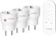 Zestaw bezprzewodowych gniazd MINI Schuko, sterowanych pilotem 3+1, 2300W 1