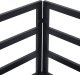 vidaXL Zestaw Sof na Ogród 5 pcs Czarny 213 x 71.5 x 71 cm Aluminium 3