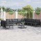 vidaXL Zestaw Sof na Ogród 10 pcs Antracytowy Stal 1