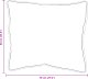 vidaXL Poduszki 2 pcs Biały 60 x 70 cm 85gsm 100% poliester 3