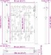 vidaXL Brama ogrodowa Inny Czarny 105 x 125 cm Stal Malowana Proszkowo 2