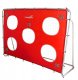 LeanToys Bramka Treningowa Piłkarska Z Matą Celowniczą Czerwona 213x152x75cm 1