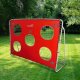 LeanToys Bramka Treningowa Piłkarska Z Matą Celowniczą Czerwona 213x152x75cm 2