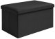 Pufa welurowa czarna 60x30x30 cm Ruhhy 25995 9