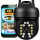 Zewnętrzna Kamera Obrotowa 8MPx IP Wi-Fi ULTRA HD Funkcje AI AUDIO CZARNA 1