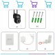Zewnętrzna Kamera Obrotowa 8MPx IP Wi-Fi ULTRA HD Funkcje AI AUDIO CZARNA 2