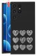 ETUI do Samsung Galaxy S25 Ultra WZORY | SILIKONOWE MATT CASE + SZKŁO 9H 1