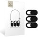 ZAŚLEPKA NA KAMERĘ TECH-PROTECT CAM FIT+ 3-PACK LAPTOP WEBCAM COVER BLACK 5