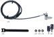 Linka zabezpieczająca StarTech .com 25-Pack Universal Laptop Lock 6.6ft (2m), Master Keyed Locking Cable, Computer Security, Compatible w/Noble Wedge/Nano/K-Slot, Anti-Theft Cut-Resistant Cable - zamek kablowy zabezpieczający - czarny & srebrny - 2 m - zg 10