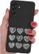 ETUI do Samsung A56 5G | WZORY | SILIKONOWE MATT CASE + SZKŁO 9H 1