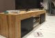 Szafka RTV 130cm ONE FURNITURE - Laminat Dębowy & Czarny 10