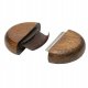 Ekskluzywny grzebie� 2 w 1, okr�g�y z z grzebieniem przeciwpchelnym, drewno bukowe, stal, plastik PP, �rednica 9,2cm 1