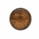 Ekskluzywny grzebie� 2 w 1, okr�g�y z z grzebieniem przeciwpchelnym, drewno bukowe, stal, plastik PP, �rednica 9,2cm 5