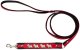 Smycz dla psa, wz�r pieski west, 10MM/120CM czerwona 1