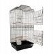 Klatka dla ptak�w, czarna, wym. 46.8 x 35.5 x 92cm 1