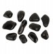 NB Minerals Kamienie polerowane Black Pebble III 30-50mm do akwarium terrarium 10kg/OPAK 3