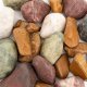 Kamienie polerowane Multicolor Pebble   50-80 mm  do akwarium terrarium 10kg/OPAK 2