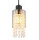 Hanging lamp GLOBO BACKEY, 1 x E27 15W, clear glass crystals, o10x120cm 2