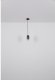 Hanging lamp GLOBO BACKEY, 1 x E27 15W, clear glass crystals, o10x120cm 9