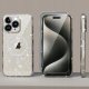 Etui do Apple iPhone 15 Pro BROKATOWE do MagSafe CLEAR CASE Szkło na ekran 2