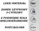 WALIZKA PODRÓŻNA ŚREDNIA TWARDA LEKKA NA KÓŁKACH BAGAŻ BENZI BZ5711 3