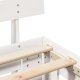 vidaXL Rama łóżka Biała 150x200 cm Lite drewno sosnowe 8