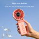 Mini wentylator Jisulife Handheld Fan Life7 3600mAh przenośny wiatraczek USB - różowy 4