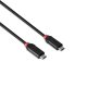 Kabel USB Lindy USB-C - USB-C 1 m Czarny (Cablu Lindy 1m Type C Male Black Line) 3