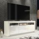 Szafka RTV Shine 160cm ONE FURNITURE - Biały Laminat & Połysk 6
