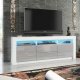 Szafka RTV Shine 160cm ONE FURNITURE - Biały Laminat & Szary 3