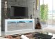 Szafka RTV Shine 160cm ONE FURNITURE - Biały Laminat & Szary 4