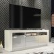 Szafka RTV Shine 160cm ONE FURNITURE - Biały Laminat & Szary 6
