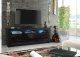 Szafka RTV Shine 160cm ONE FURNITURE - Czarny Laminat & Połysk 2