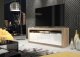 Szafka RTV Shine 160cm ONE FURNITURE - Laminat Dębowy & Biały 4