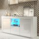Komoda Aurora 145cm RTV ONE FURNITURE - Biały Laminat & Połysk 1