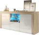 Komoda Aurora 145cm RTV ONE FURNITURE - Laminat Dębowy & Biały 4