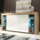 Komoda Eden 164cm RTV ONE FURNITURE - Laminat Dębowy & Biały 4
