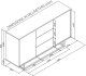 Komoda RTV Vista 140cm Loft ONE FURNITURE - Laminat Dębowy 9
